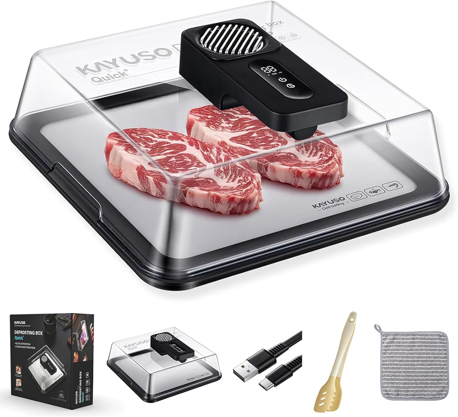 Defrost frozen food in minutes