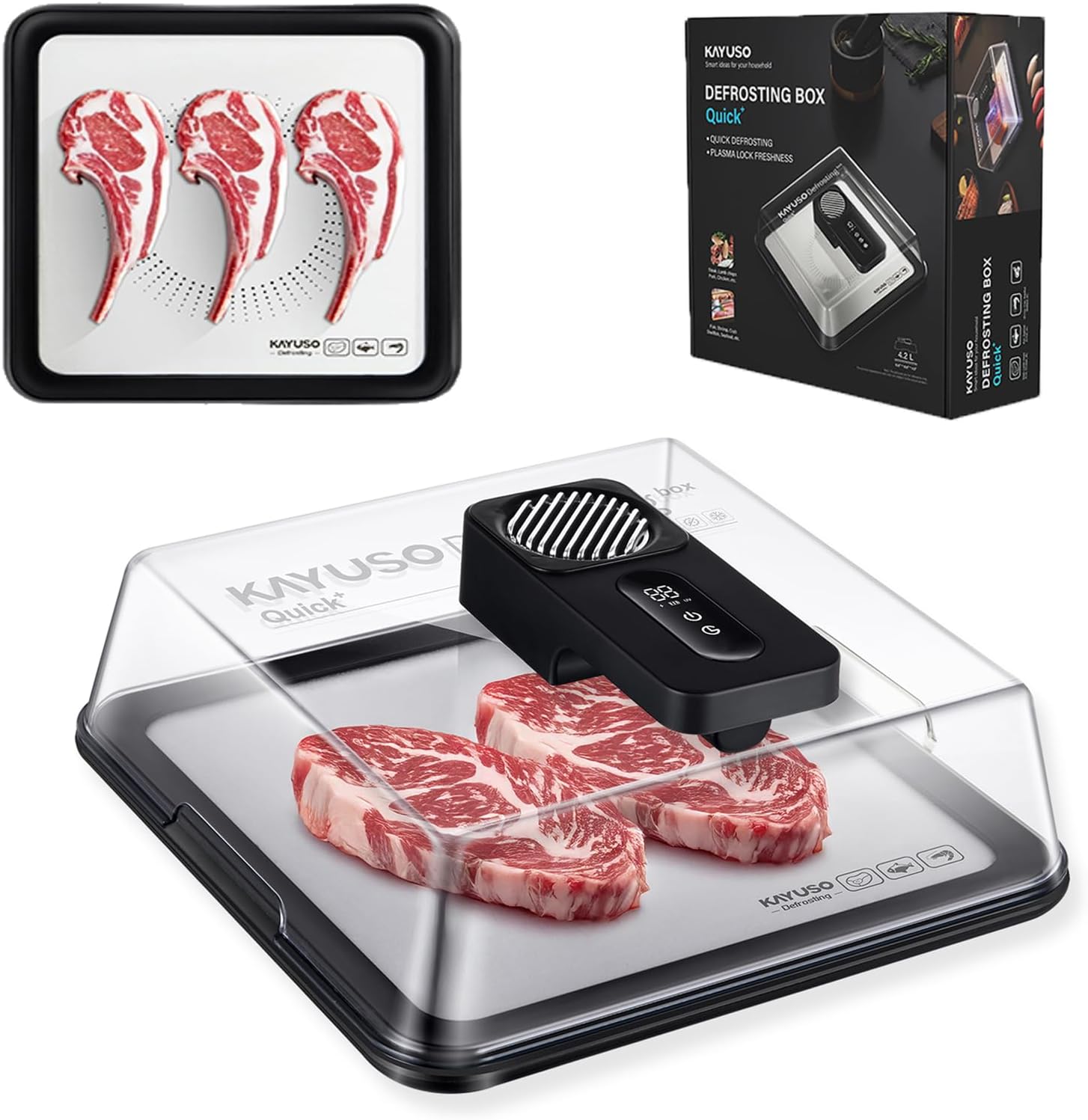 Defrost frozen food in minutes