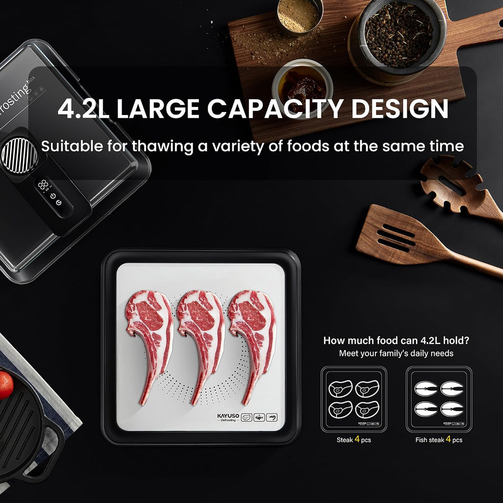Defrost frozen food in minutes
